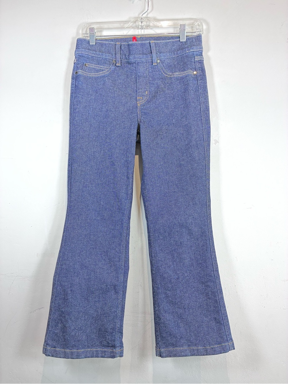 SPANX Blue Flare-Leg Jeans, Size M